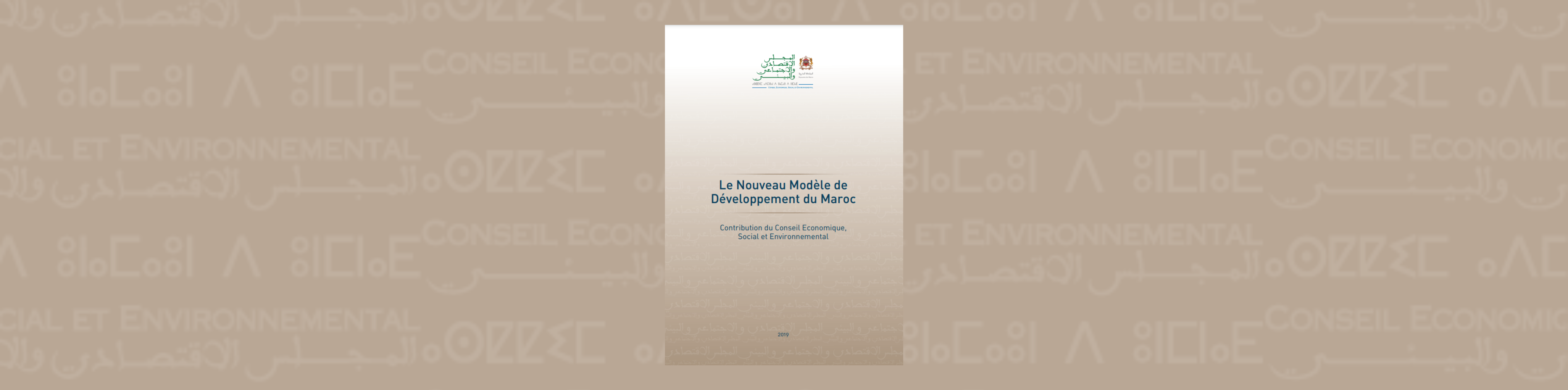 Bannière du rapport du CESE relative à sa contribution au nouveau modèle de développement