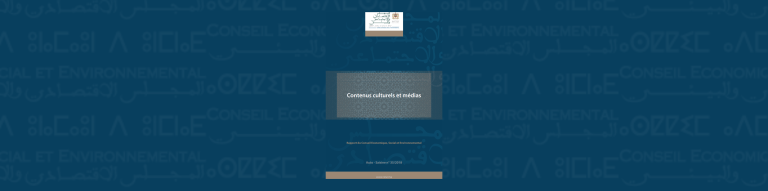 Bannière illustrative de l'auto-saisine du CESE sur les "Contenus culturels et médias"