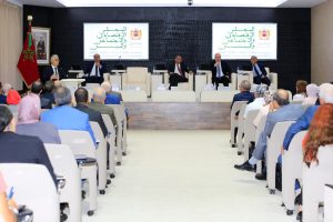 Nizar Baraka intervenant lors de l'atelier de présentation de l'avis du CESE sur l’économie circulaire