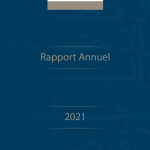 PAge de garde du rapport annuel 2021 en français