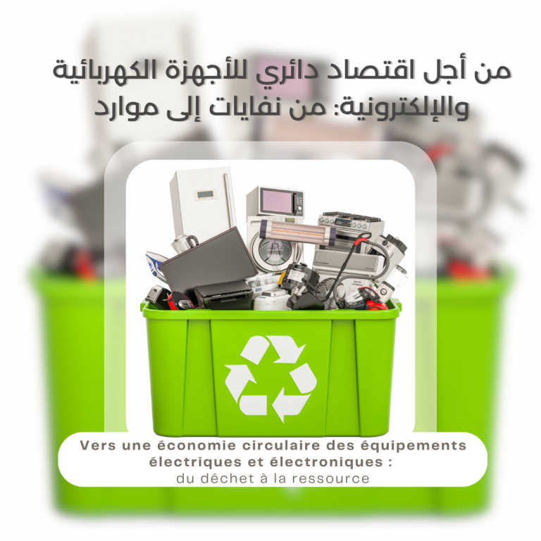 Teasing de la publication de l'autosaisine du CESE du Maroc portant ssur "l’intégration des principes de l’économie circulaire dans le traitement des déchets ménagers et des eaux usées"