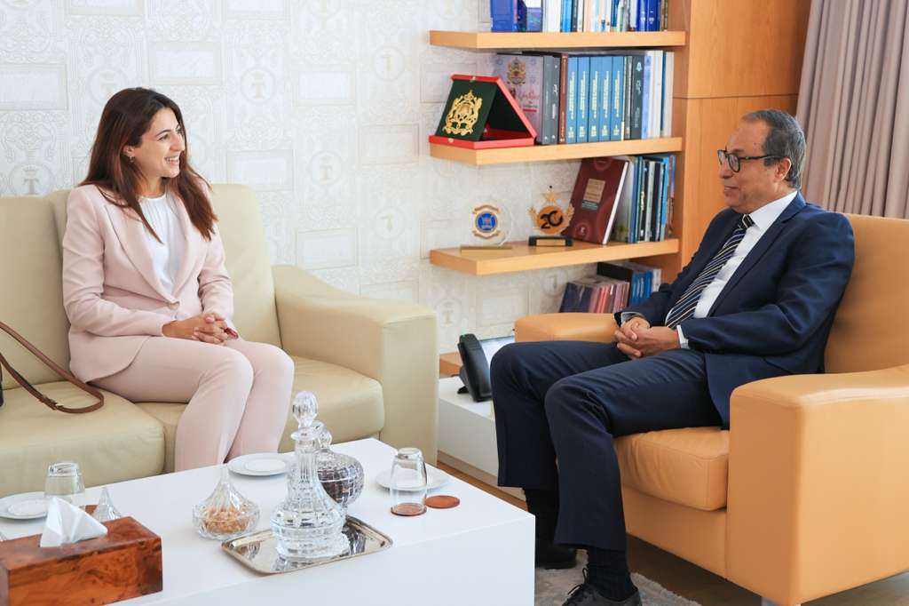 M. Abdelkader Amara reçoit la Déléguée générale Wallonie-Bruxelles au Maroc